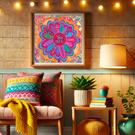 Poster Coloré Vous Êtes Fleur Inspiration Classe