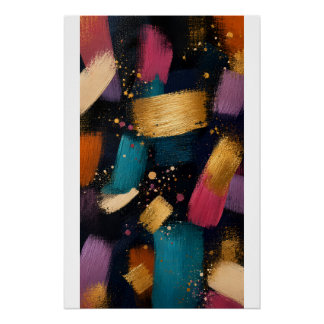 Poster Colorful Abstract Expression