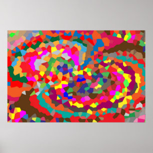 Poster Colorful Abstract Geometric art