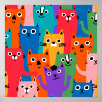 Colorful cats