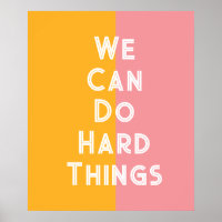 Colorful We can do hard things