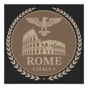 Poster Colosseum de Rome Italie Europe