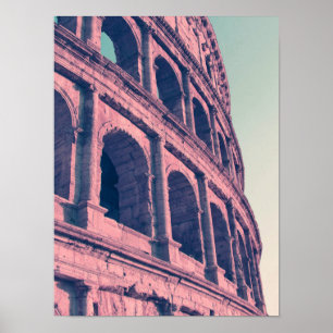 Poster Colosseum in Rome. Monumental 3-tiered Roman