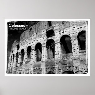 Poster colosseum vintage Rome Italie