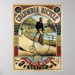 Poster COLUMBIA BICYCLE c. 1890