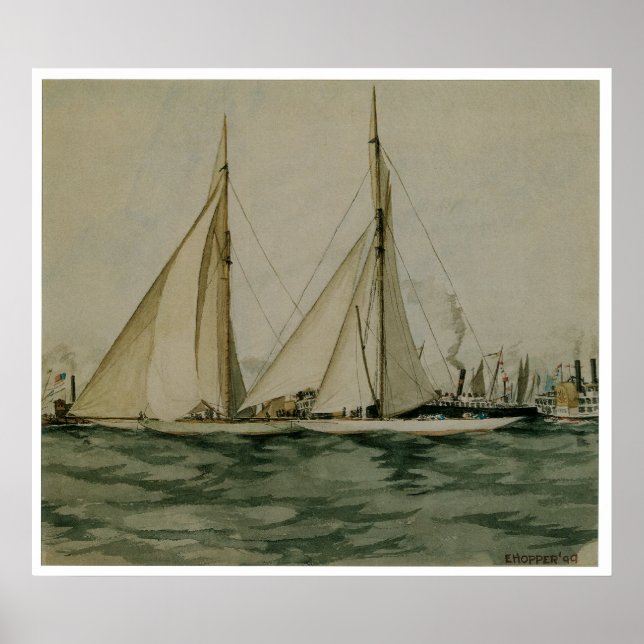 Poster Columbia et Shamrock 1899 (Devant)