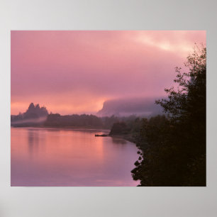 Poster Columbia River Gorge, Sunrise, OU