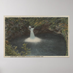 Poster Columbia River, Oregon - Punch Bowl