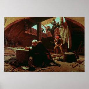 Poster Columbus in Chains, 1863