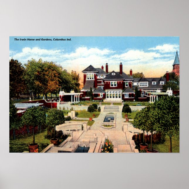 Poster Columbus Indiana La Maison de la famille Irwin (Devant)