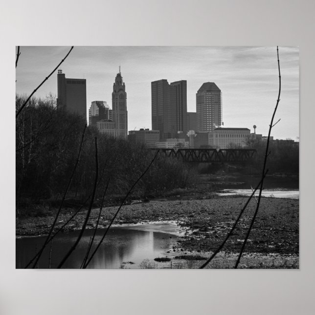 Poster Columbus Skyline (Devant)