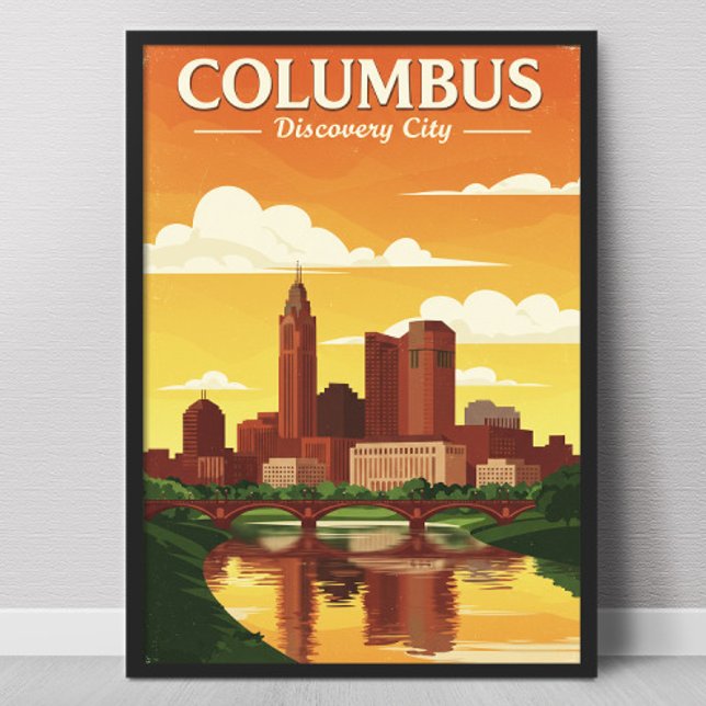 Poster Columbus vintage (Créateur téléchargé)