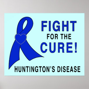 Poster Combat de la maladie de Huntington pour le