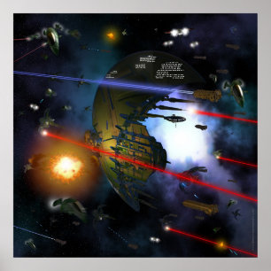 Poster Combat de l'espace