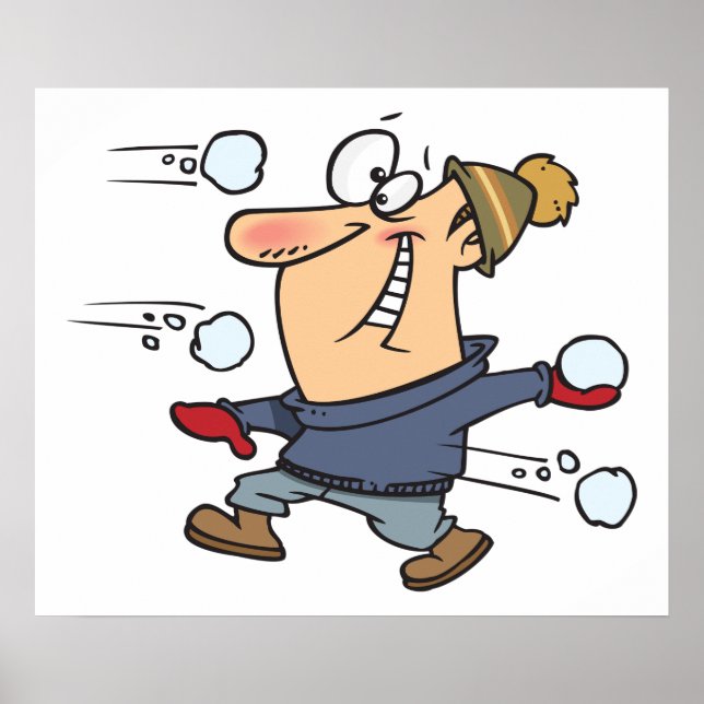 Poster Combat de snowball (Devant)