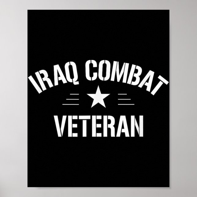 Poster Combat vétéran d'Irak (Devant)