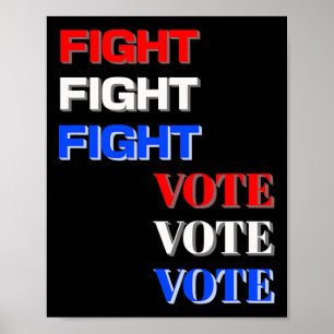 Poster Combat Vote Pour Élection Présidentielle Trump