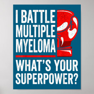 Poster Combattant de la sensibilisation au cancer du myél