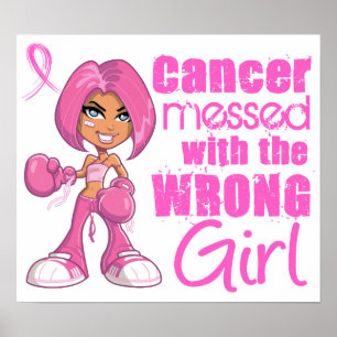 Poster Combattante du cancer du sein 1