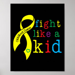 Poster Combattre comme un enfant Ruban rétro de sensibili