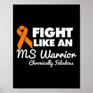Poster Combattre Comme Une Ms Warrior Sensibilisation Mul