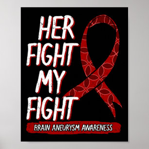 Poster Combattre est mon combat Cerveau Aneurysme Lutte