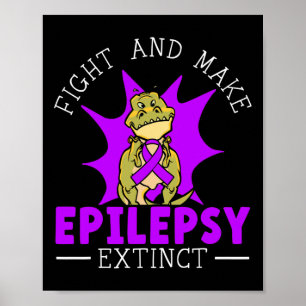Poster Combattre Et Faire De L'Épilepsie Épileptique Éloi