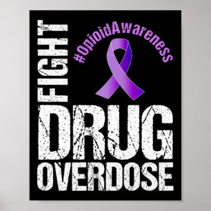 Poster Combattre la surdose de drogue - Graphique de sens
