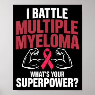 Poster Combattre le myélome multiple superpuissance comba