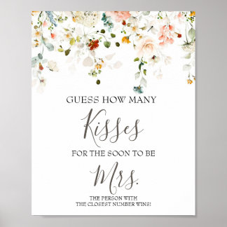 Poster Combien de baisers pour être bientôt Mme Shower Je