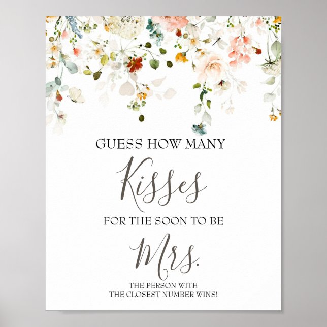 Poster Combien de baisers pour être bientôt Mme Shower Je (Devant)