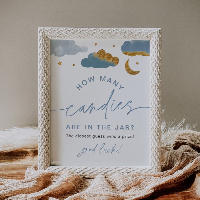 Poster Combien de bonbons Twinkle petit Baby shower étoil (Créateur téléchargé)