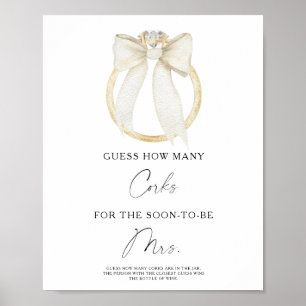 Poster Combien de bouchons pour un mariage avec anneau et
