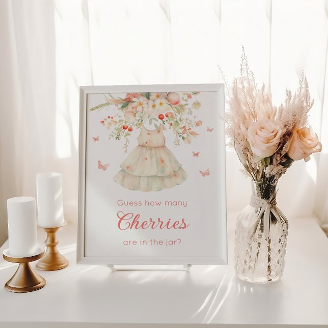 Poster Combien de cerises dans le pot Clothesline Baby (Créateur téléchargé)