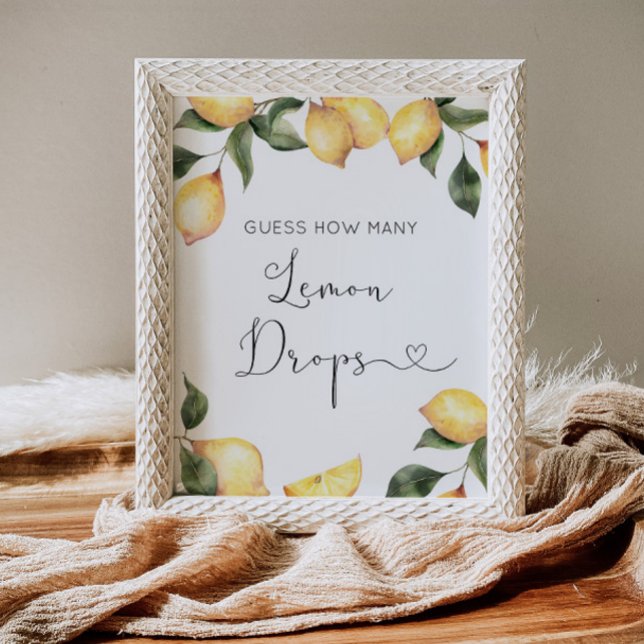 Poster Combien de gouttes de citron sont dans le pot (Créateur téléchargé)