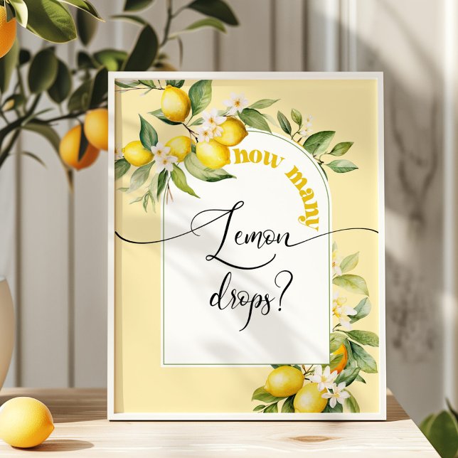 Poster Combien de gouttes de citron sont dans le pot (Créateur téléchargé)