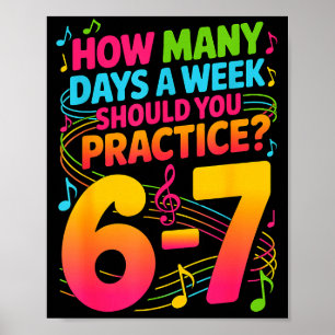 Poster Combien de jours par semaine devriez-vous pratique