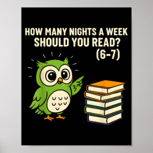 Poster Combien de nuits par semaine devriez-vous lire_ 6–