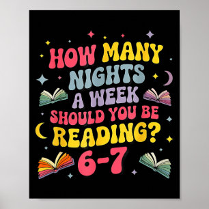 Poster Combien de nuits par semaine devriez-vous lire 67 