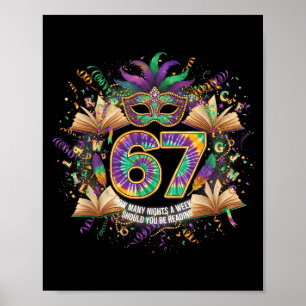 Poster Combien de soirées par semaine devriez-vous lire 6