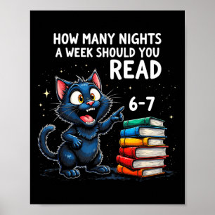 Poster Combien de Soirs Par Semaine Devriez-Vous Lire_ 6–