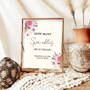 Poster Combien de SPrinkles dans le jeu de Baby shower Ja