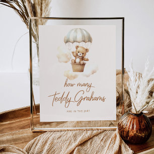 Poster Combien de teddy grahams y a-t-il dans le pot