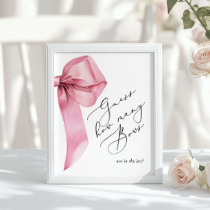 Poster Combien de vaches se trouvent dans le baby shower 