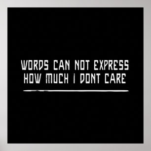 Poster Combien je ne m'inquiète pas