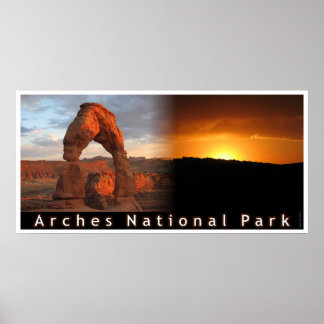 Poster Combo Delicate Arch Sunset