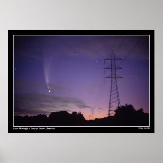 Poster Comet & Power Lines