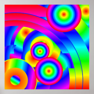 Poster Comète Abstraite