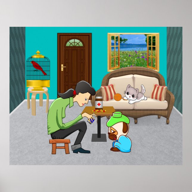 Poster ComfyPaws (Devant)