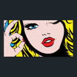 Poster - Comic Girl O-K Pop Art<br><div class="desc">Sie haben die Wahl,  diese und alle Plakate,  die ich habe,  zu rahmen.</div>